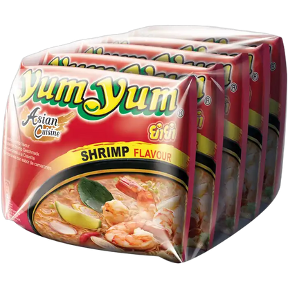 YUM YUM Instant Noedels Garnalen Zak 5x60G