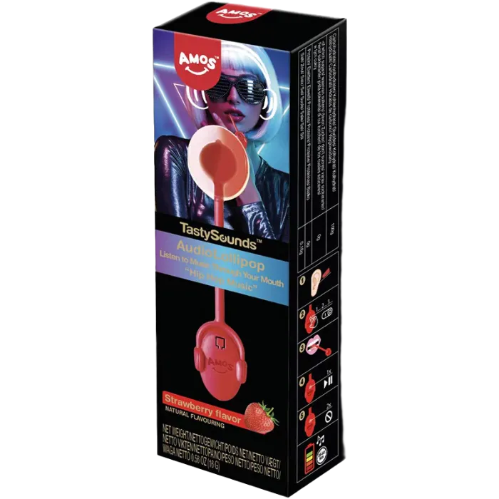 AMOS Lekkere Geluiden Lolly. Aardbeienhiphop M. 16G