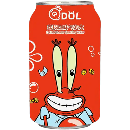 QDOL Spongebob Mousserend drankje Lychee Flav. 330ML