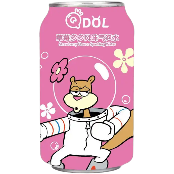 QDOL Spongebob sprankelend drinkrietje. Flav. 330ML