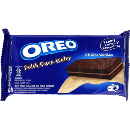 OREO Nederlandse Cacaowafel Choco Vanille Smaak 117G