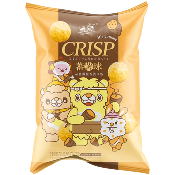 Y&L Maiscrackers Zoete Aardappel 55g