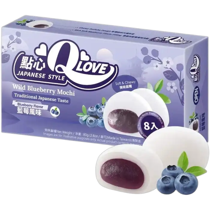 QLove Mini Mochi Wilde Bosbes 80G