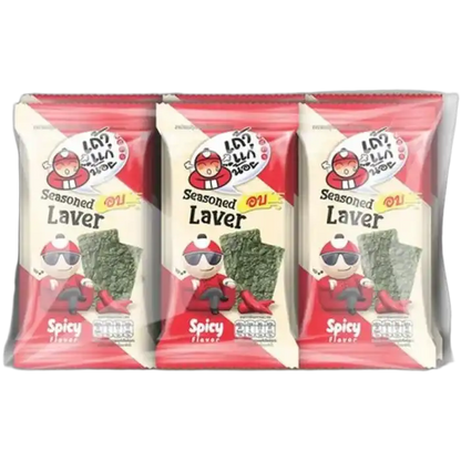 TAOKAENOI Gekruid Zeewier Zeewier Pittig 3x4G