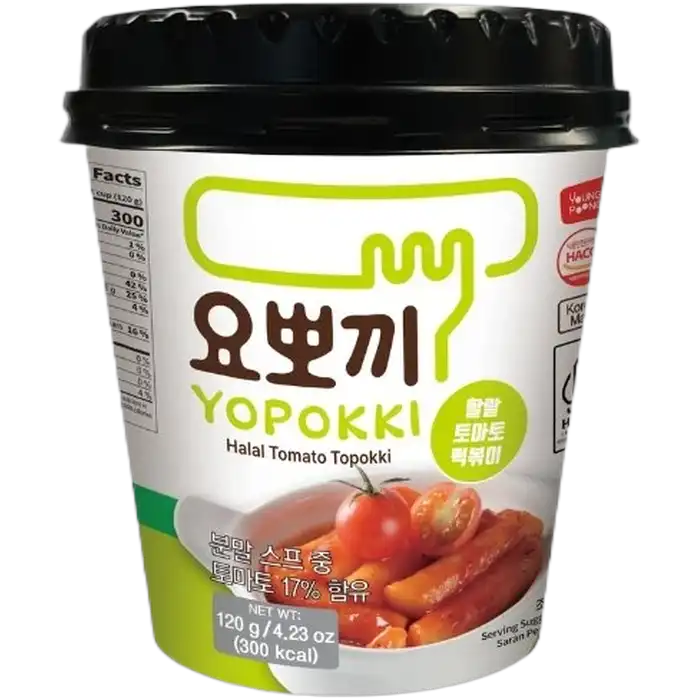 YOPOKKI Rijstwafel Cup HALAL Tomaat 120G