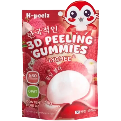 K-PEELZ Afpelbare Gummies Lychee 75G