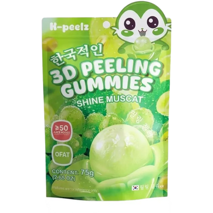 K-PEELZ Afpelbare Gummies Shine Muscat 75G