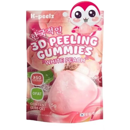 K-PEELZ Afpelbare Gummies Witte Perzik 75G