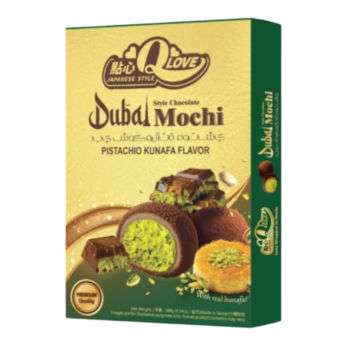 QLove Dubai Chocolate Deluxe Mochi 45G