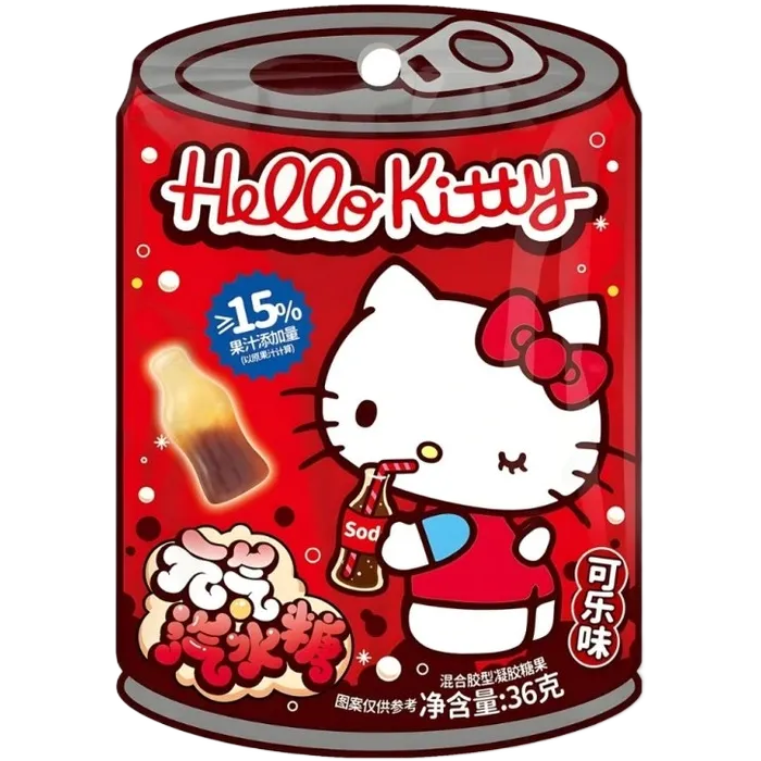 Quanji Hello Kitty Frisdrank Snoep Cola 36G