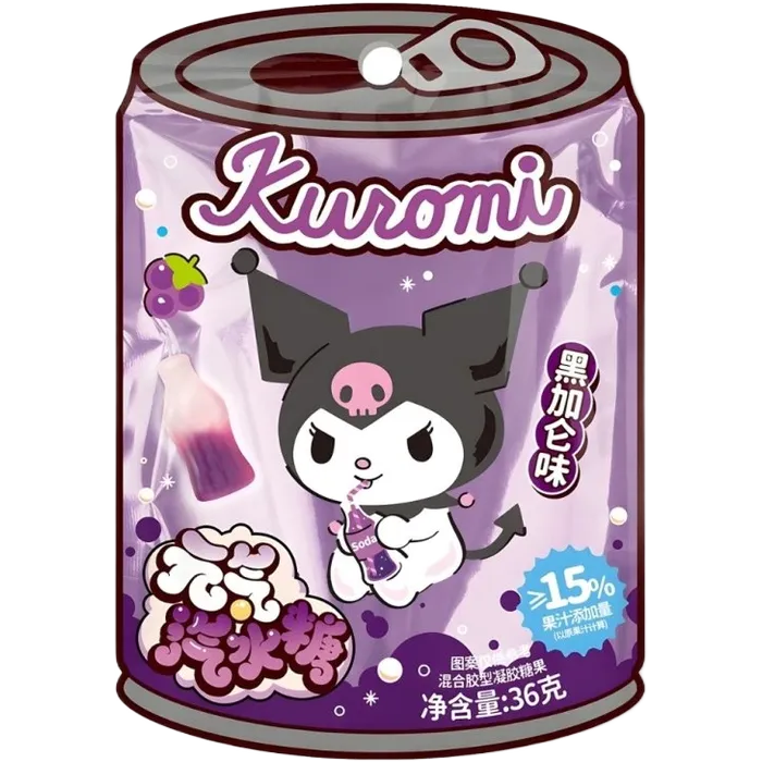 Quanji Kuromi Frisdrank Snoep Zwarte bes 36G