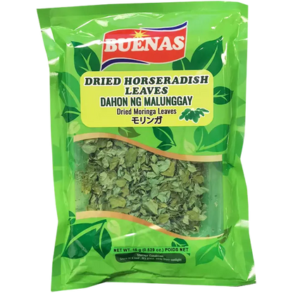 Buenas Gedroogde Mierikswortelbladeren (Malunggay) 15G