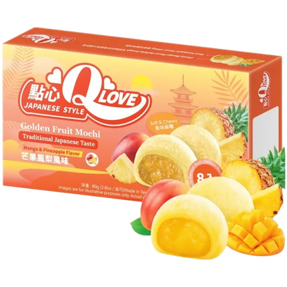 QLove Mini Mochi Gouden Fruit Premium 80G