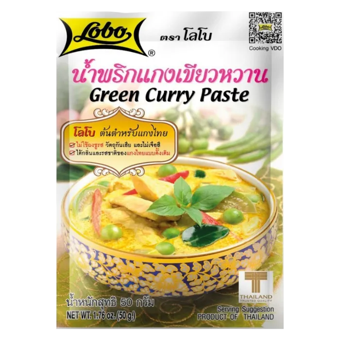 LOBO Groene Currypasta 50G
