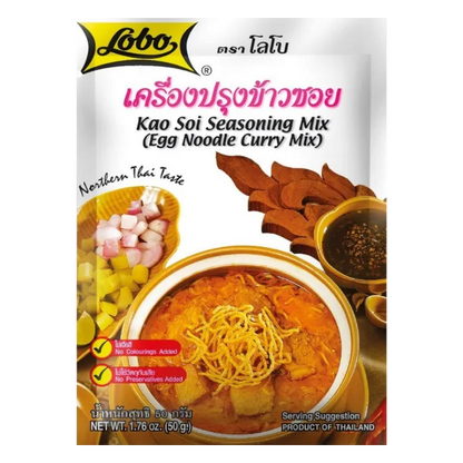 LOBO kruidenpasta Kao Soi Eiernoedel Curry 50G