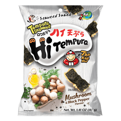 TAOKAENOI Tempura Zeewier Paddestoel Zwarte Peper 40g