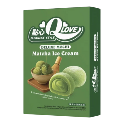 QLove Matcha Ice Cream Deluxe Mochi 168g