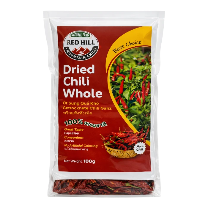 RED HILL Dried Chilli Whole 100g