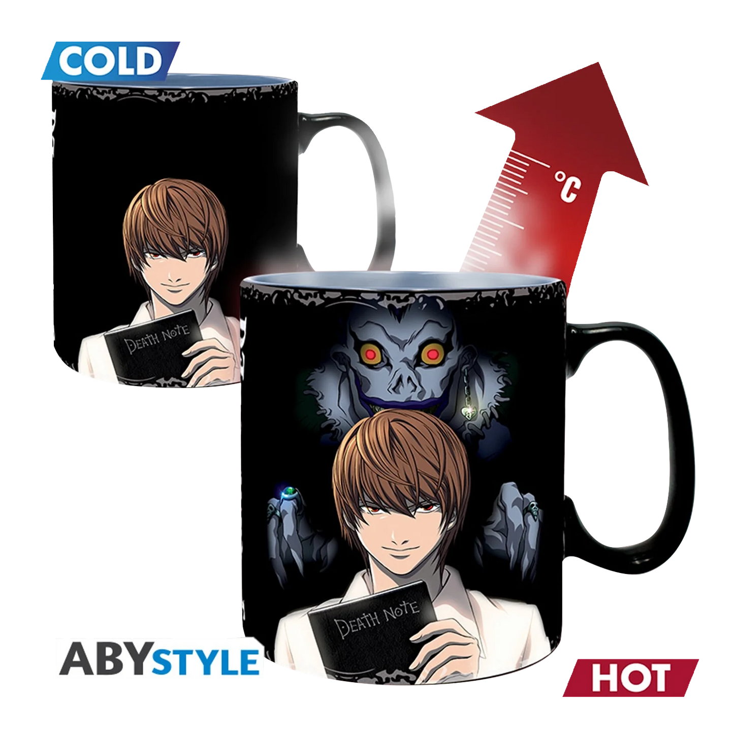 DEATH NOTE Mok Heat Change Kira&L*-ZIE 460ml