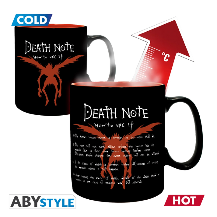 DEATH NOTE Mok Warmteverandering Kira&Ryuk 460ml