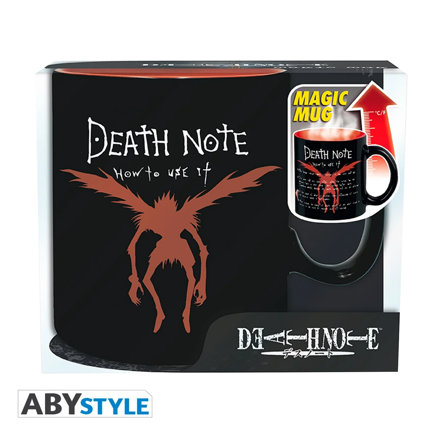 DEATH NOTE Mok Warmteverandering Kira&Ryuk 460ml