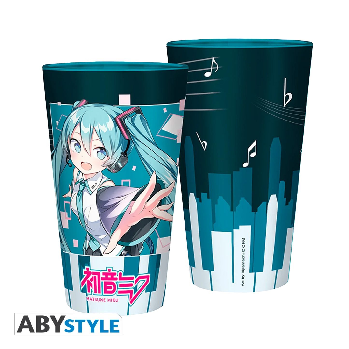 HATSUNE MIKU grote glazen muzikale stad 400ML