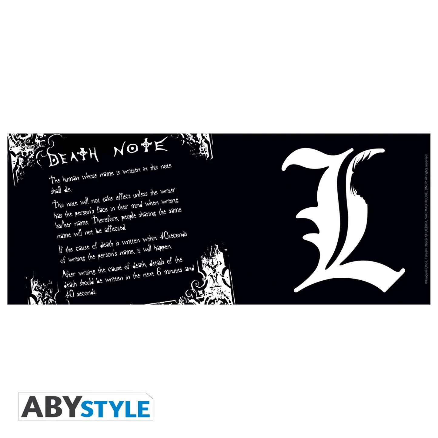 DEATH NOTE Mok 320ML L & Regels