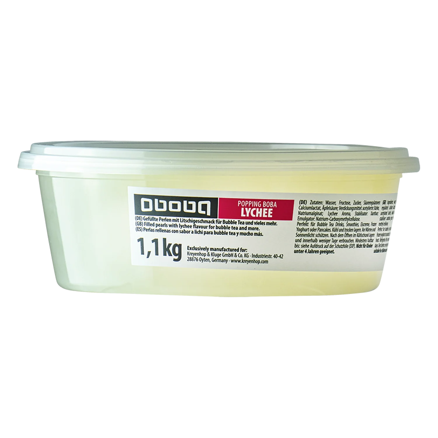 OBOBA Popping Boba Lychee 1,1KG