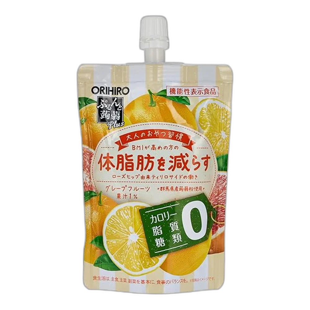ORIHIRO Purunto Plus 130 G Konjac Jelly Grapefruit