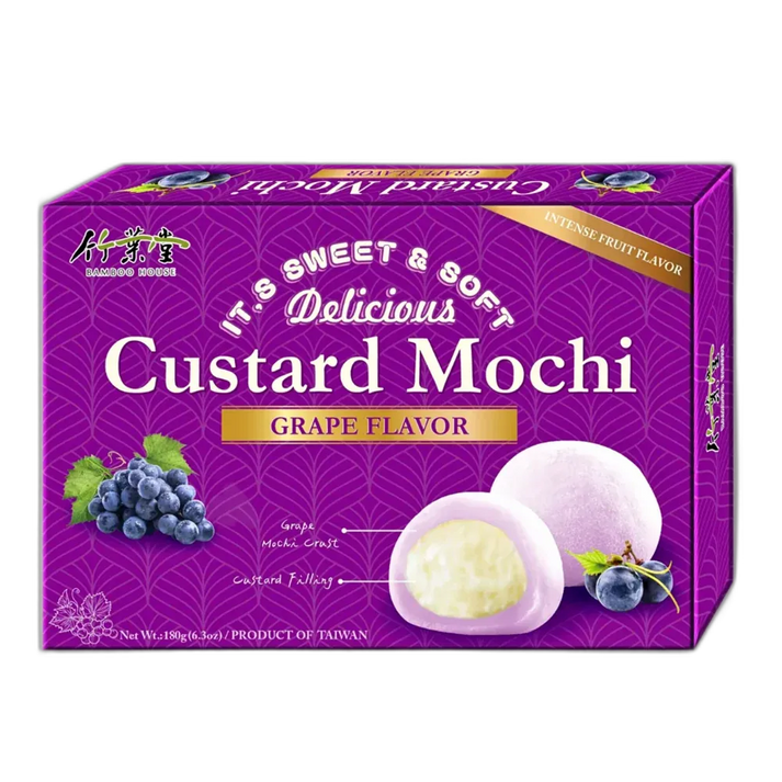 BAMBOE HUIS Mochi Custard Druif – Japanse druivensnack 180g