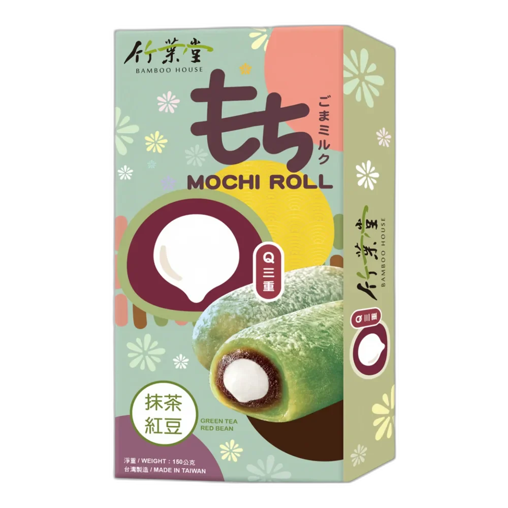 BAMBOEHUIS Mochi Rol Matcha Rode Bonen 150G