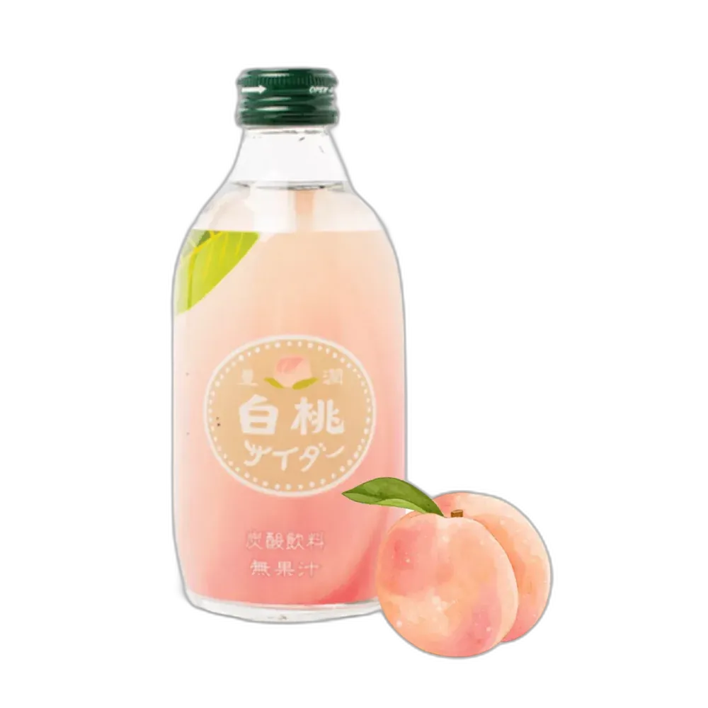 TOMOMASU Peach Soda 300ml – Japanse perziklimonade