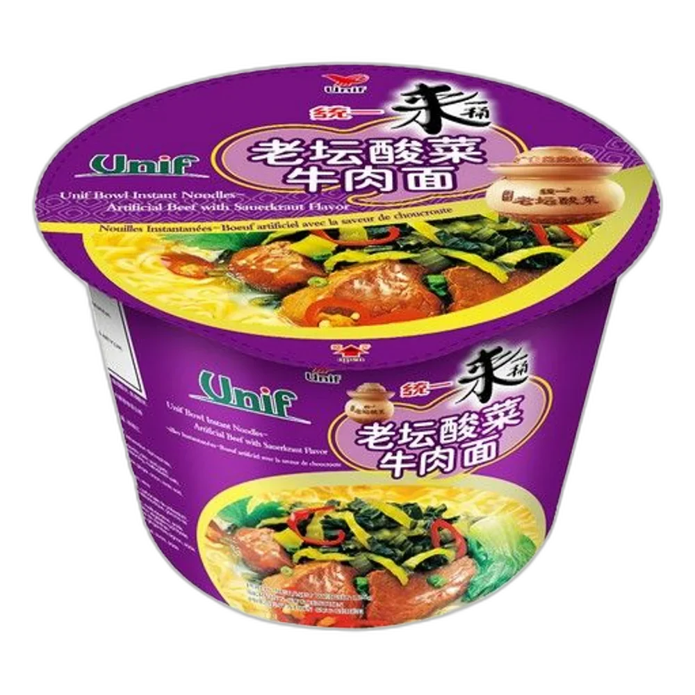 UNIF Instant Noodle Bowl Zuurkool Rundvlees 125G