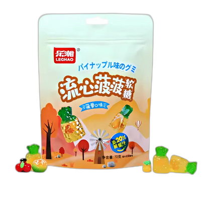 LE CHAO Zachte Snoep Ananas 72G
