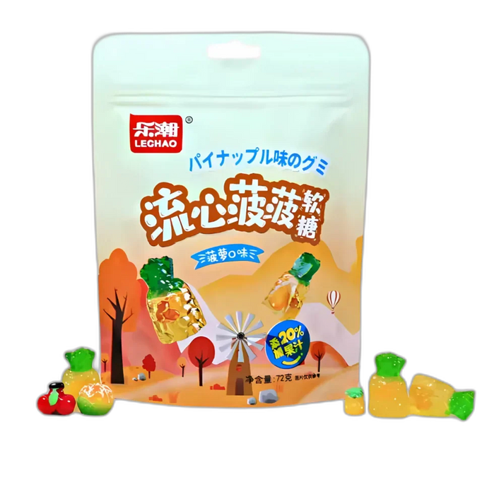 LE CHAO Zachte Snoep Ananas 72G