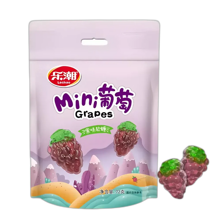 LE CHAO Soft Candy Grape 72G – Fruitige gummy snoepjes uit China