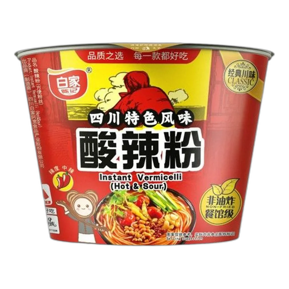 BAIJIA Instant Vermicelli Hot & Sour Cup 105G