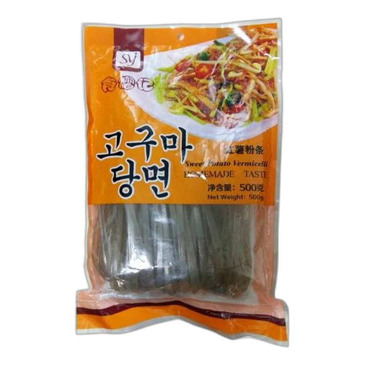 JING YI GEN Zoete Aardappelnoedels Breed 500G