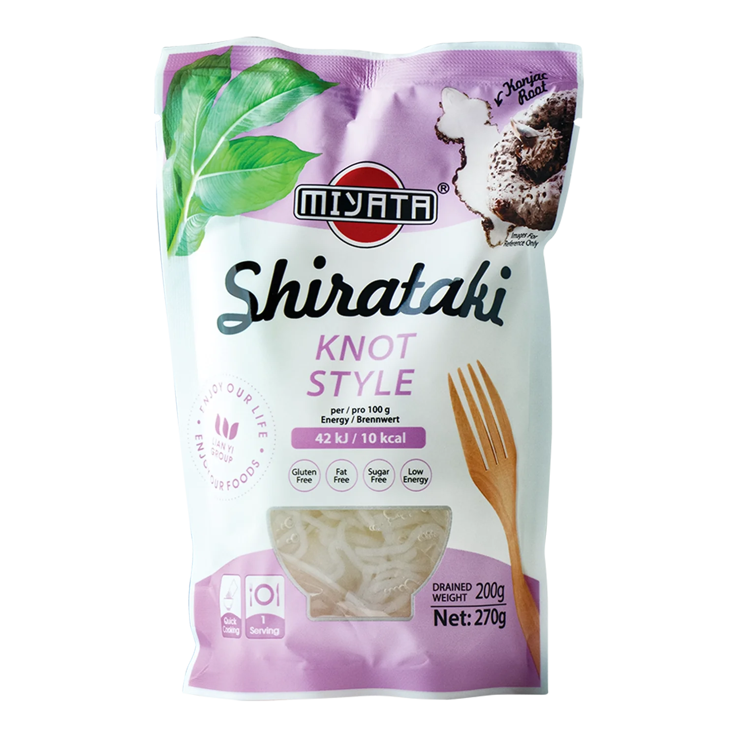 Miyata Shirataki Knot Style Nudeln 270G