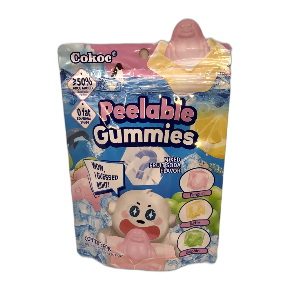 COKOC Peelable Gummies Gemengde Fruit Frisdrank 60G