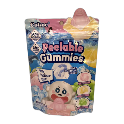 COKOC Peelable Gummies Gemengde Fruit Frisdrank 60G