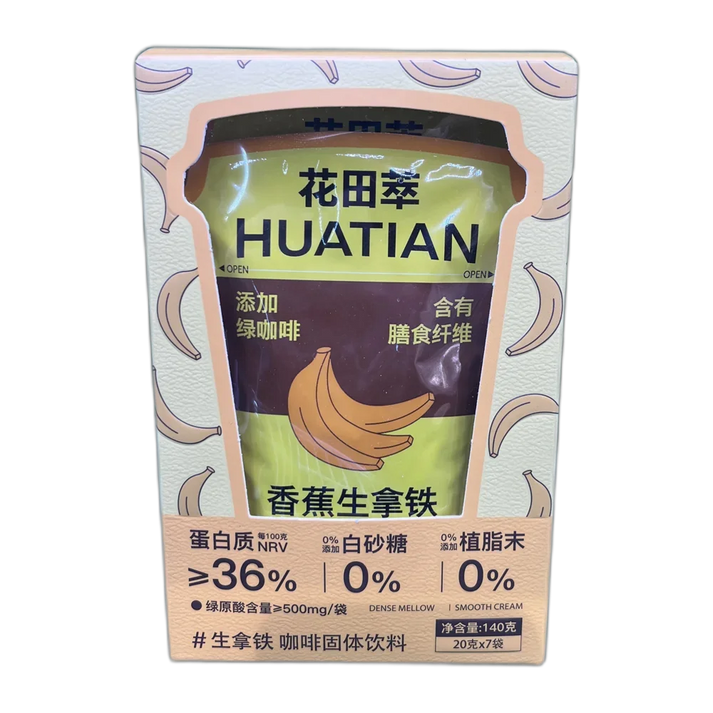 HUATIAN Koffie Latte Bananenmelksmaak 140G