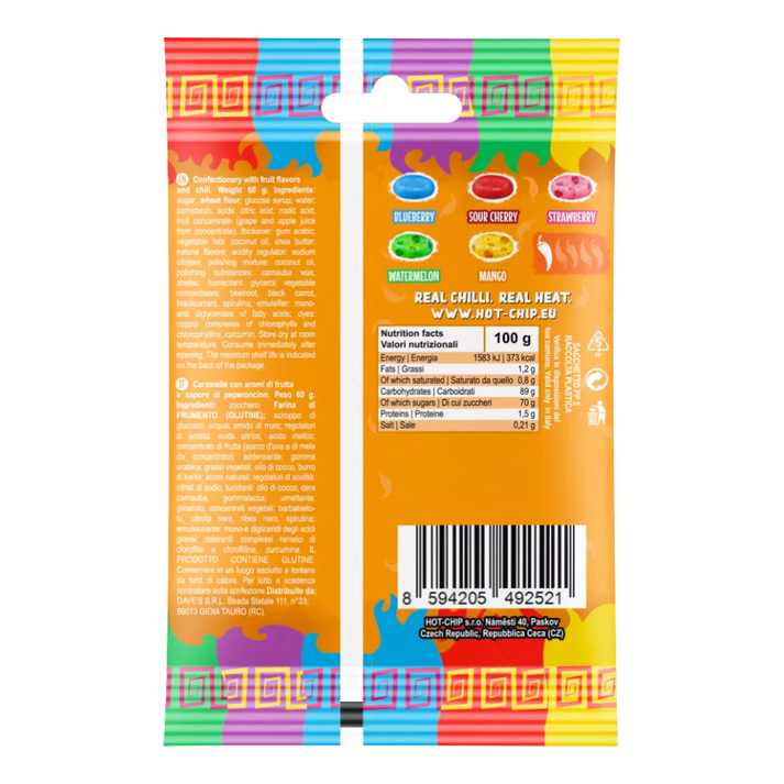 HOT CHIP Jelly Beans Kruidige fruitsmaken 60G