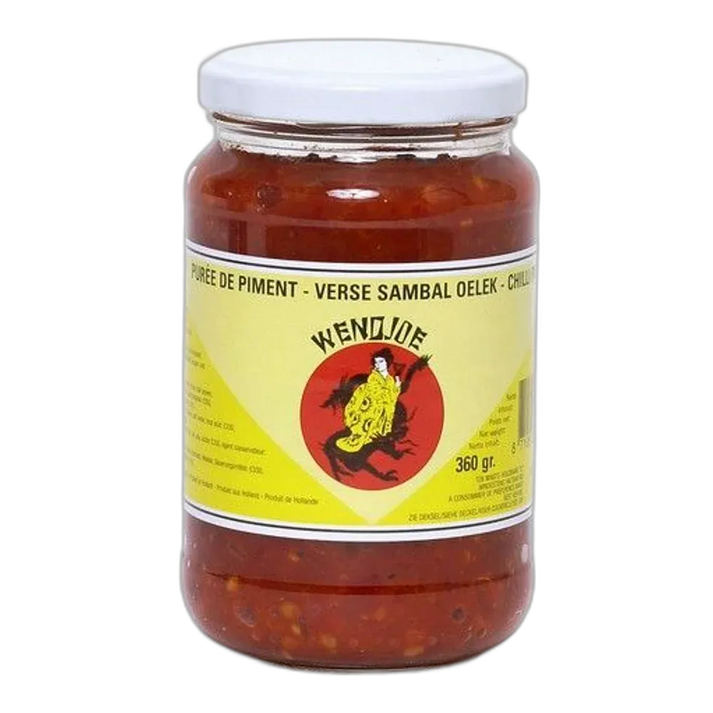 WENDJOE Sambal Oelek 360G – Originele Indonesische chilipasta