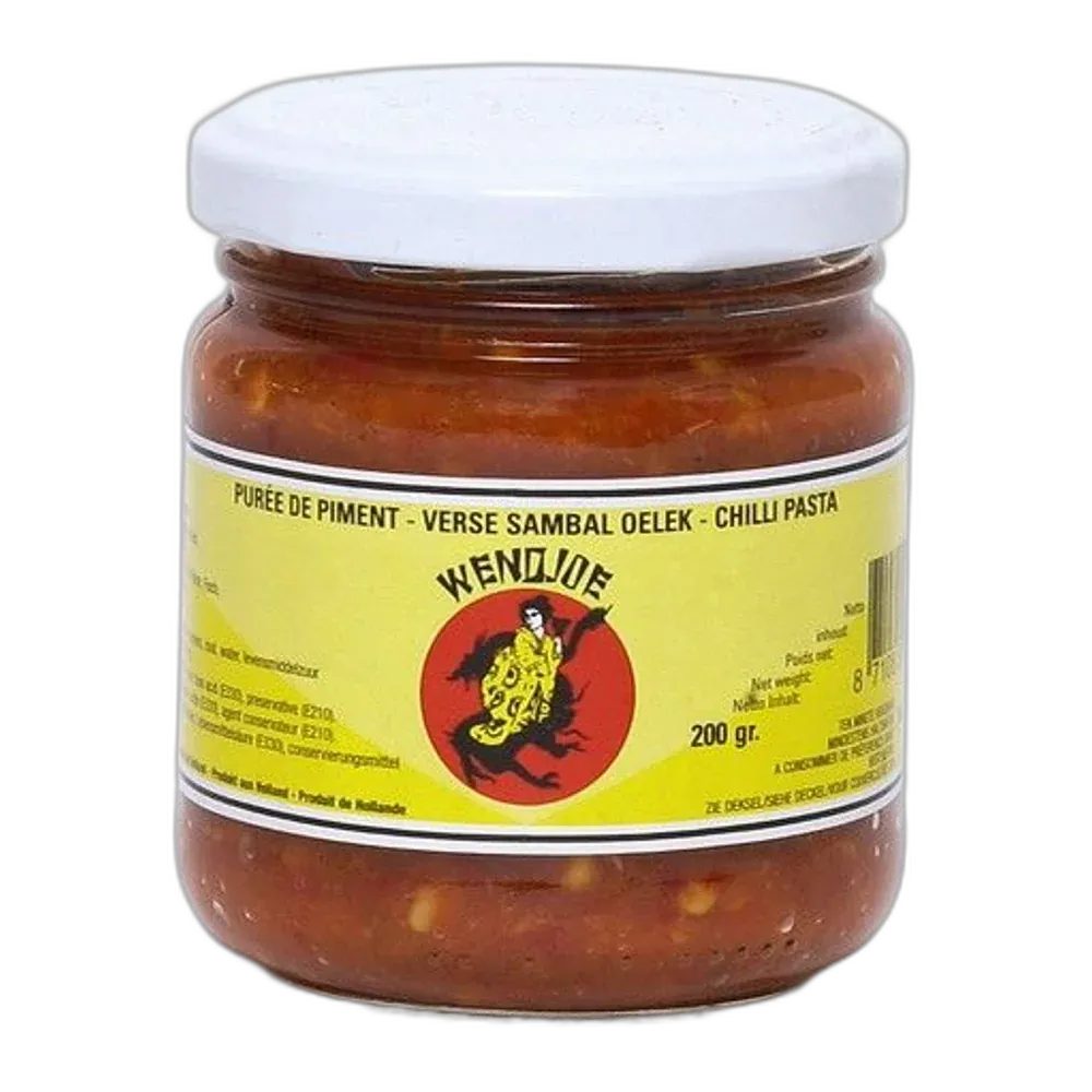 WENDJOE Sambal Oelek – Hete Indonesische chilipasta 200g