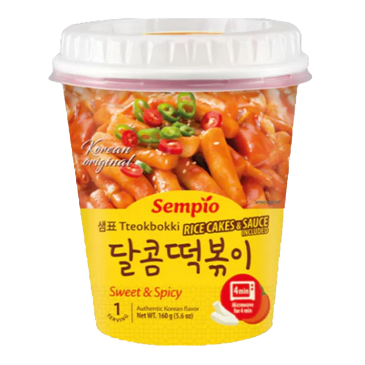 SEMPIO Tteokbokki met Saus Zoet Pittig Kopje 160G