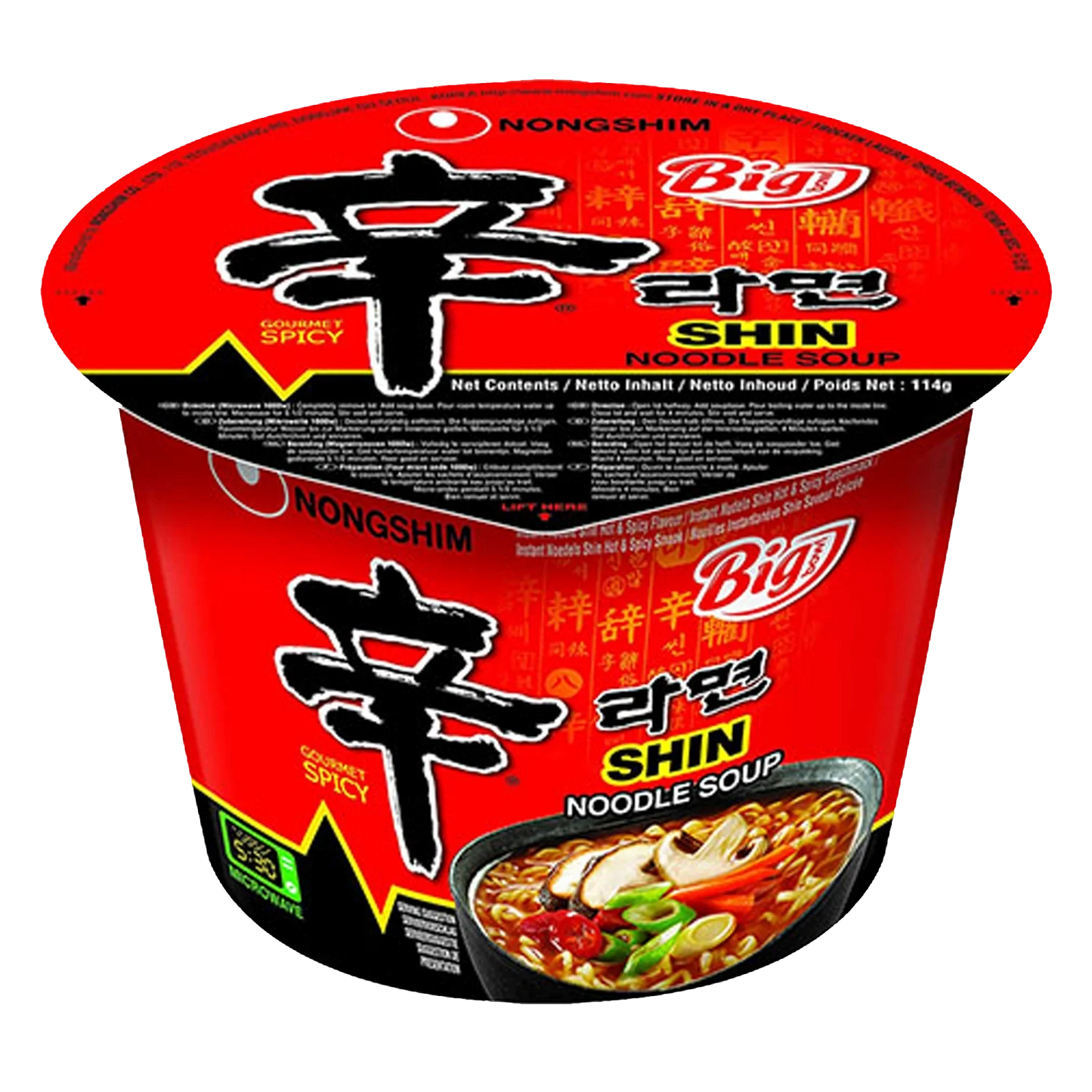 NONGSHIM Instant Nudeln Shin Ramyun Big Bowl 114G