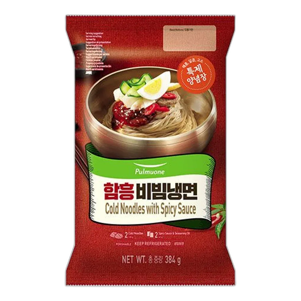 PULMUONE Kalte Buchweizen Nudeln mit scharfer Bibim-Sauce 384g