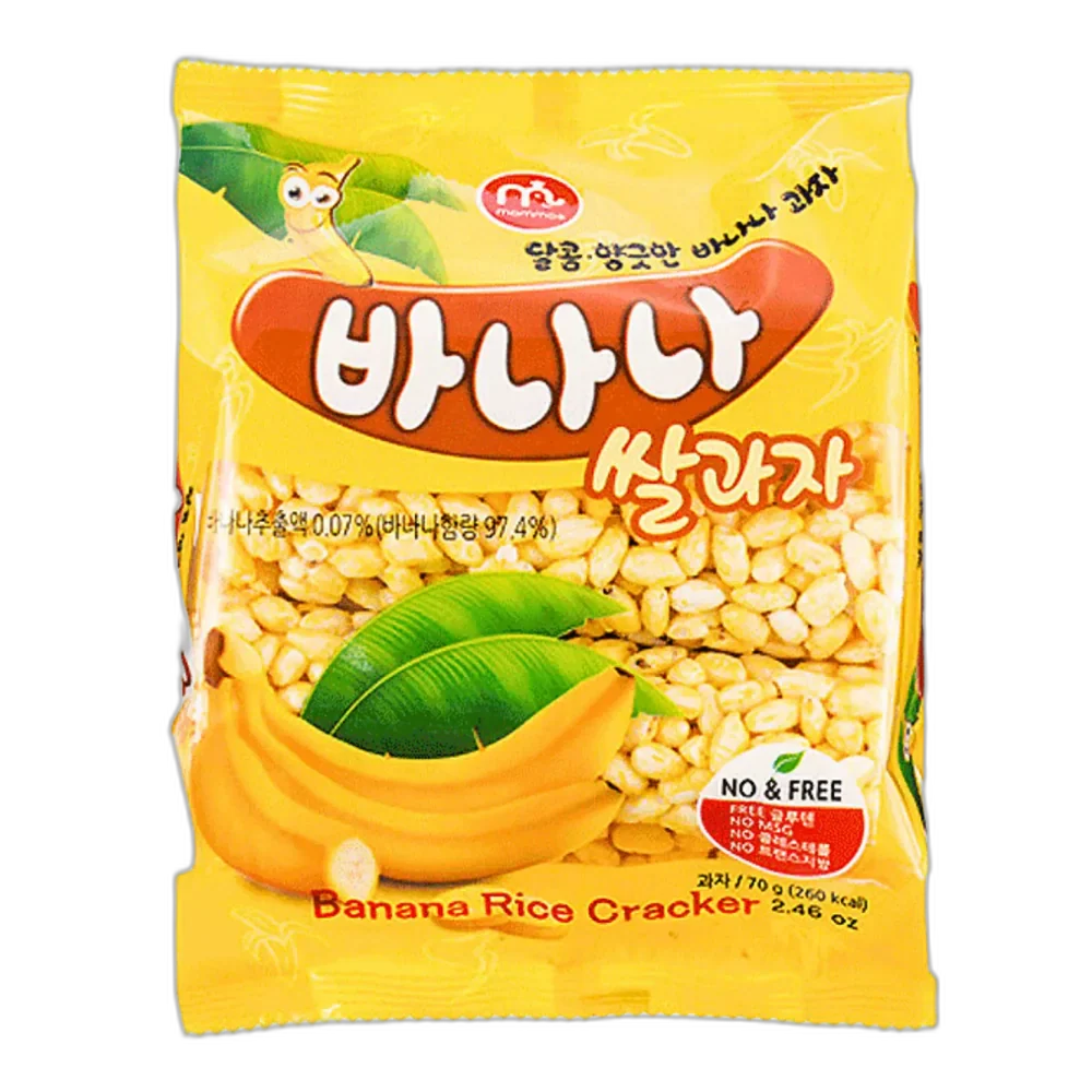 MAMMOS Rijstcracker Banaan 70G