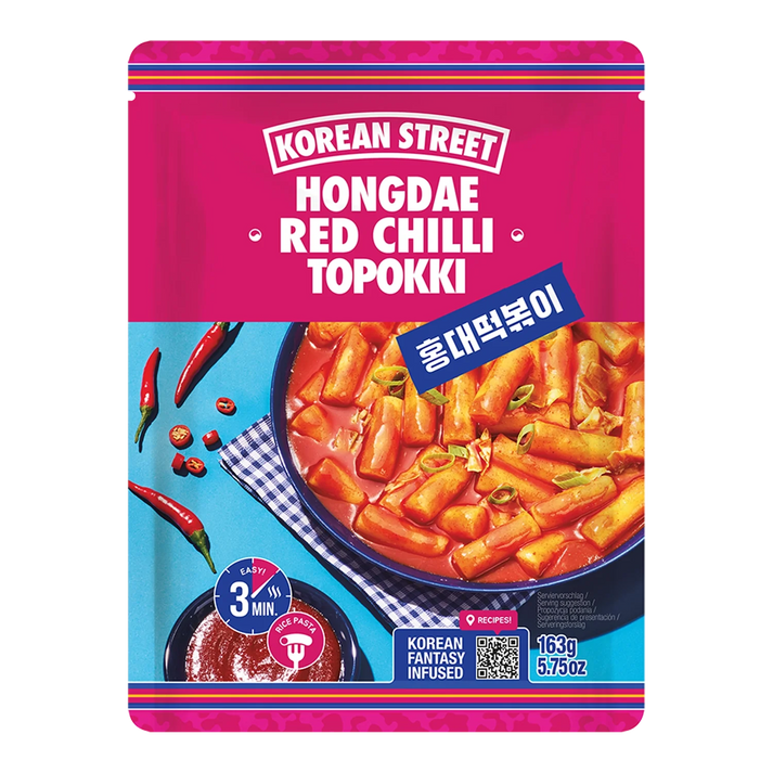 KOREAANSE STRAAT Topokki Rode Chili 163G